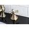 Kingston Brass KC7063AX Widespread Bathroom Faucet with Brass Pop-Up, Antique Brass KC7063AX - alternate 5